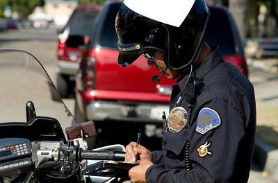 image of person getting a ticket