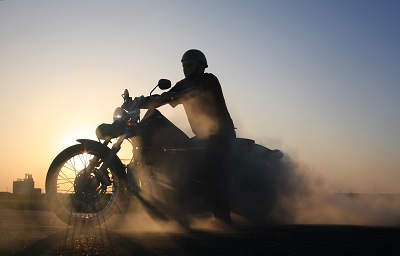 Man Riding a motorcycle